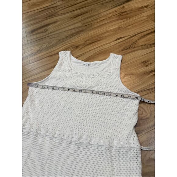 J Jill crocheted white dress size Large - Picture 7 of 9